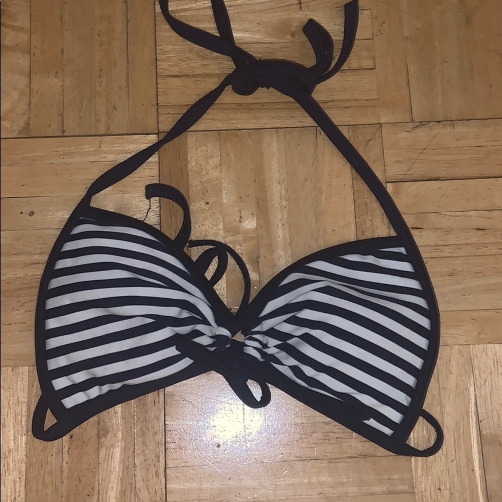 STRIPED BIKINI TOP